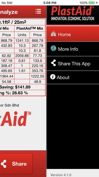 PlastAid-Plastering Calculator screenshot 4