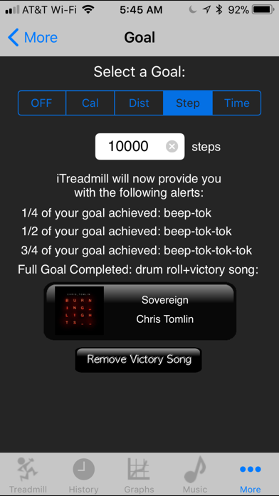 iTreadmill Pedometer Screenshot