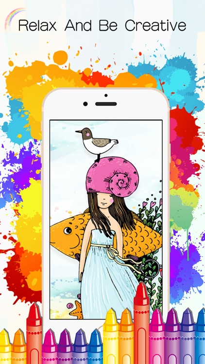Adults Coloring Book - Color Therapy Page for Me