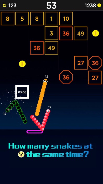 Snake Bricks-Bounce Balls Screenshot