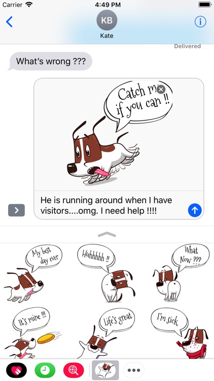 Cute Adorable Dogs Emojis Pack screenshot-3