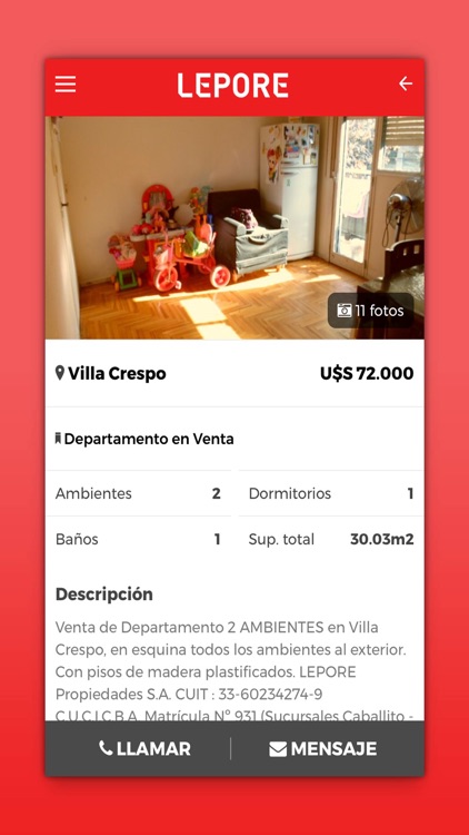 LEPORE Propiedades screenshot-3