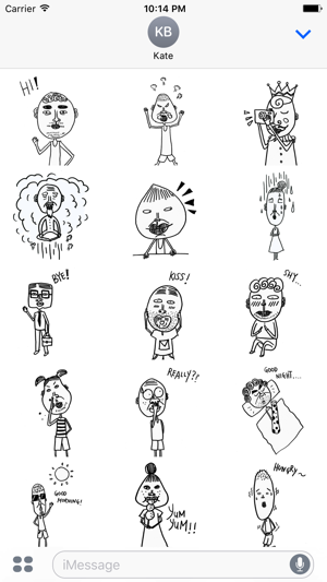 Hand Drawn Weird Human Sticker Pack for iMessage(圖1)-速報App