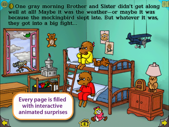In A Fight, Berenstain Bears iPad screenshot 4 - Book app