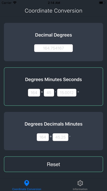 Lat Long Coordinate Conversion