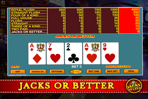 Jacks or Better - Casino Style screenshot 4