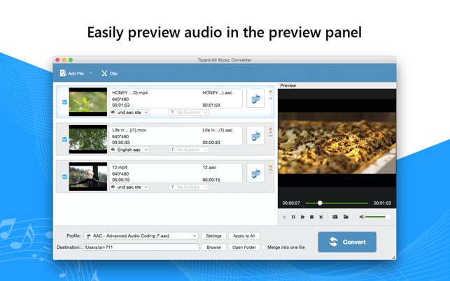 ‎Tipard All Music Converter Screenshot
