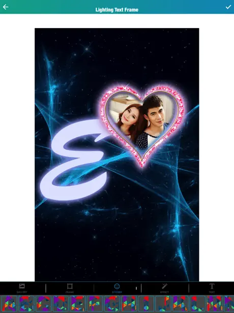 Lighting Text Photo Frame