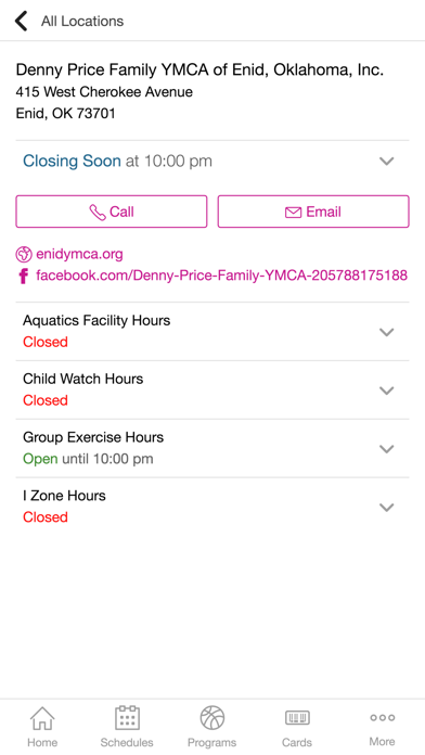 Screenshot #1 pour Denny Price Family YMCA