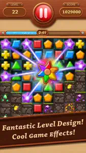 Wooden Match 3 - Puzzle Blast screenshot #3 for iPhone