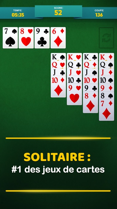 Screenshot #1 pour Solitaire Jeu Classique