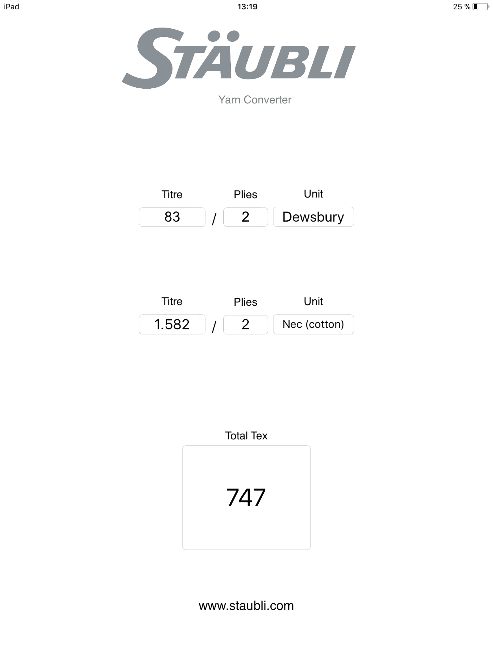 Yarn Converter screenshot 2