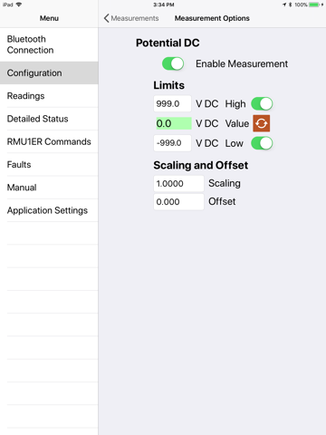 RMU1ER Config screenshot 4