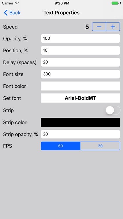 Video Text
