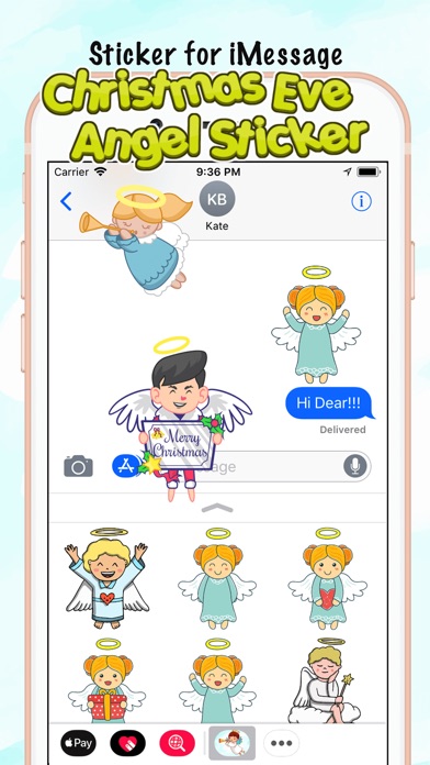 Christmas Eve Angel Sticker screenshot 3
