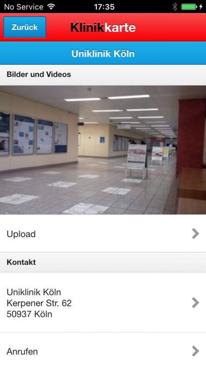 Klinikkarte - Das Klinikverzeichnis