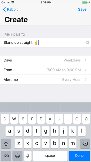 ‎Rabbit - Habit Reminders Screenshot