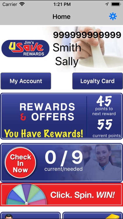 Jim's U Save Rewards