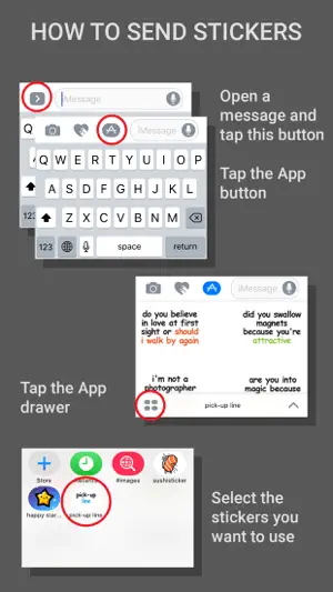 Pick-up Line Stickers for iMessage screenshot 4