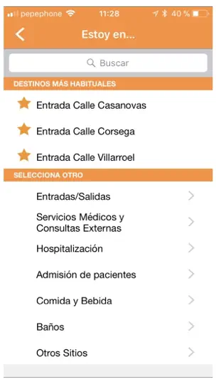 Captura de pantalla de Clínic Maps en iPhone 1