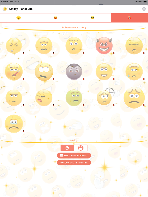 Smiley Planet Lite - Christmas iPad screenshot
