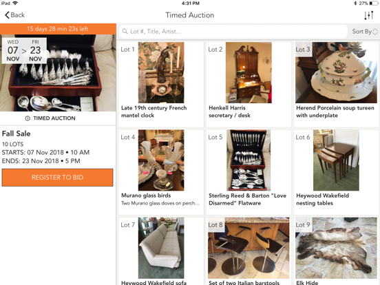 Screenshot #5 pour CARDON ESTATE SALES AUCTION
