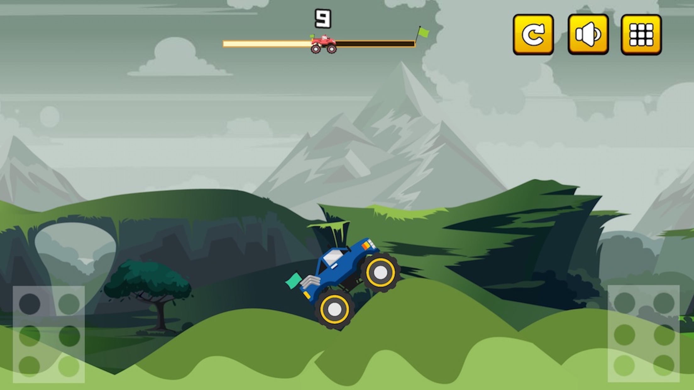 Monster Truck Hill Road Climb screenshot 3