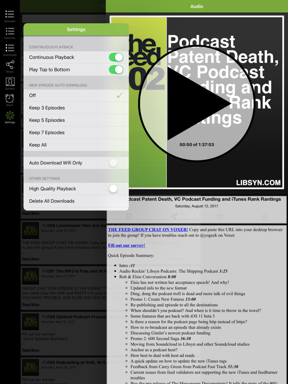 Screenshot #6 pour The Feed - Podcasting Tips