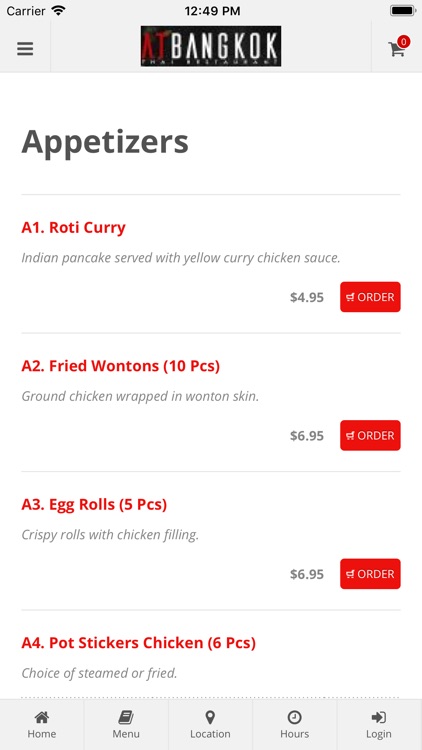 At Bangkok Restaurant