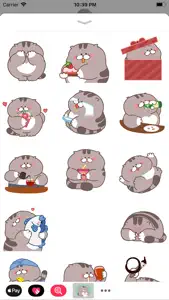 Chubby Cat Animated Stickers screenshot #1 for iPhone