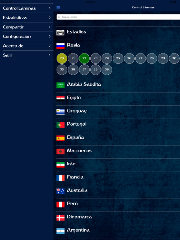 Láminas iPad screenshot 4 - Sports app