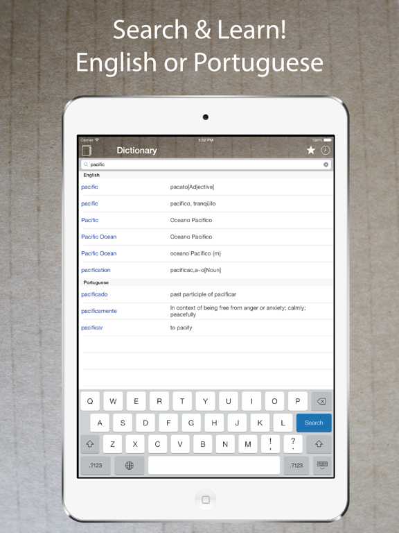 Screenshot #4 pour Portuguese English Dictionary.