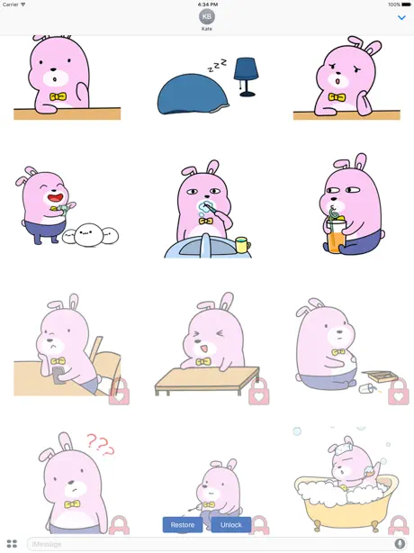 Pinky Rabbit Life Animation