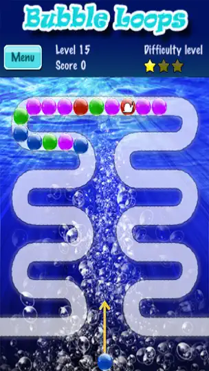 Captura de pantalla de Bubble Loops en iPhone 2