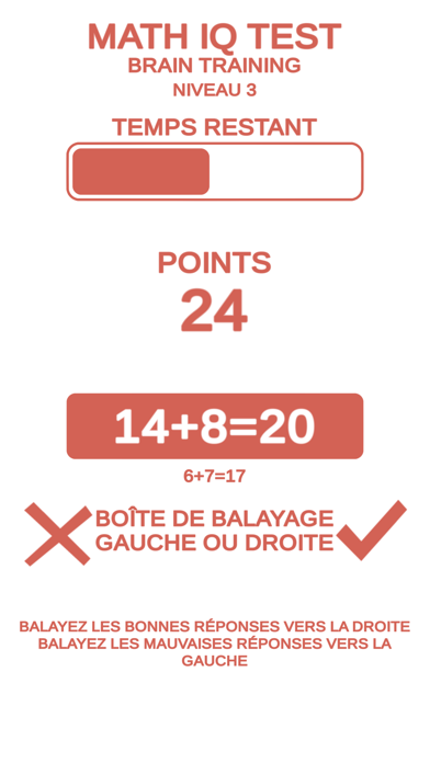 Screenshot #3 pour Math IQ Test + Brain Training