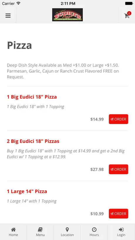 Eudici's Pizza