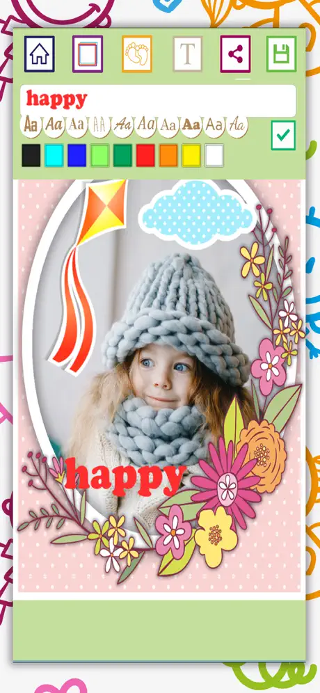 Beautiful mom frames Foto edit