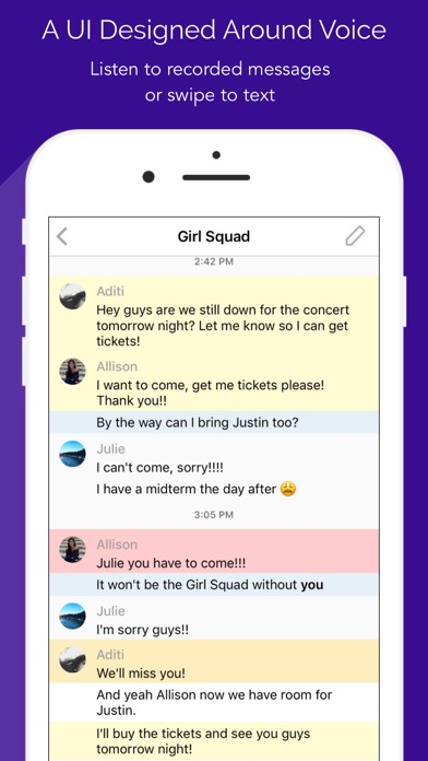 Vmote - Voice Messaging iPhone screenshot 3 - Social Networking app