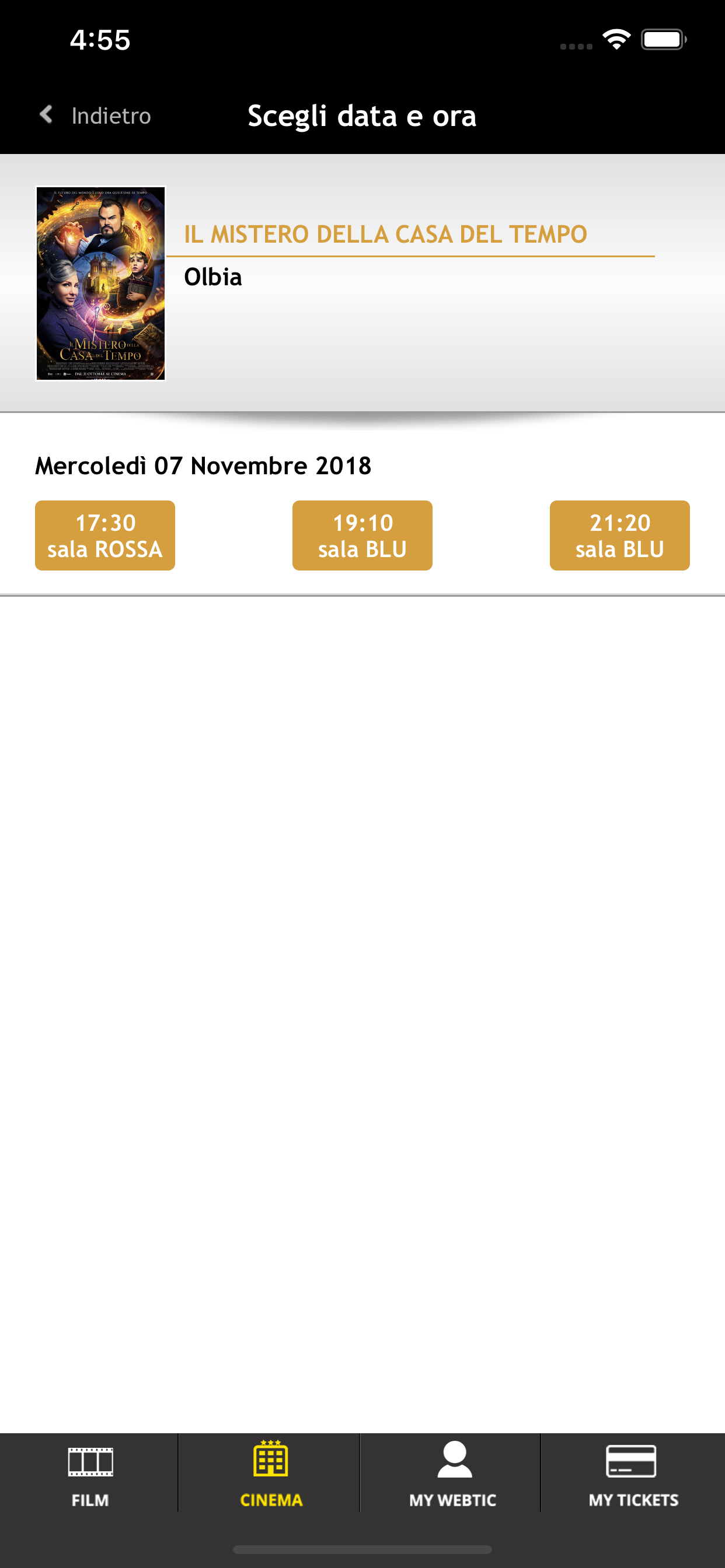 Webtic Cinema Teatro Olbia