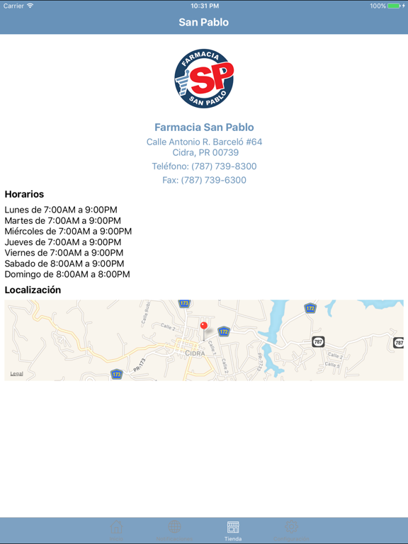 Farmacia San Pablo Inc iPad screenshot 5 - Medical app