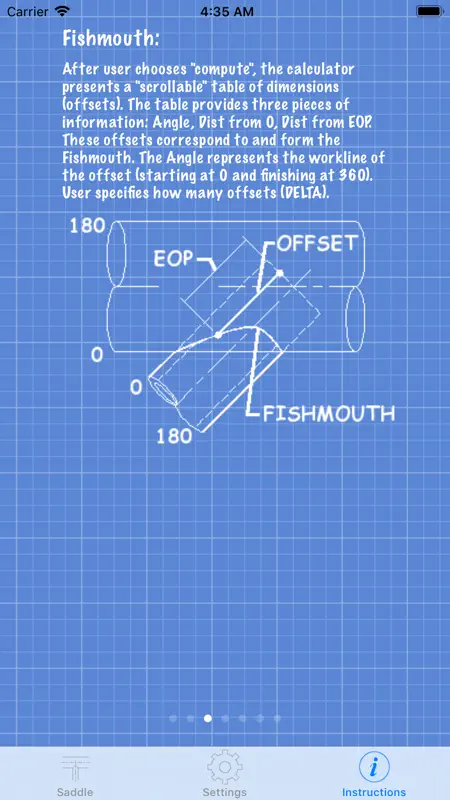 Pipe Saddle Layout Calculator screenshot 4 of 7