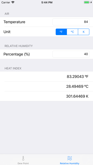 Screenshot #3 pour Heat Index Calculator