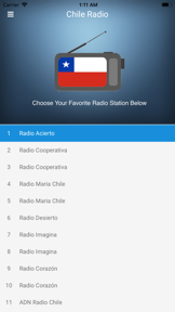 Chile Radio Station:Chilean FM screenshot