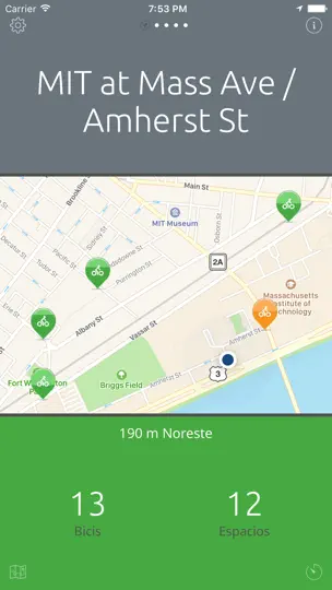 Captura de pantalla de Bicis Boston — Un App De Hubway De Un Click en iPhone 3
