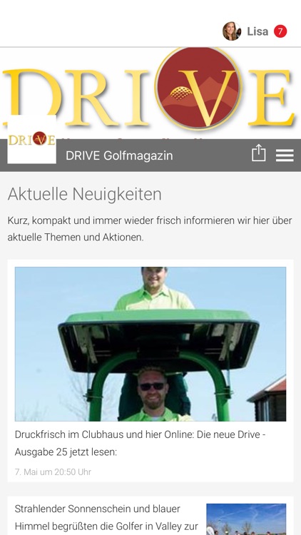 DRIVE Golfmagazin