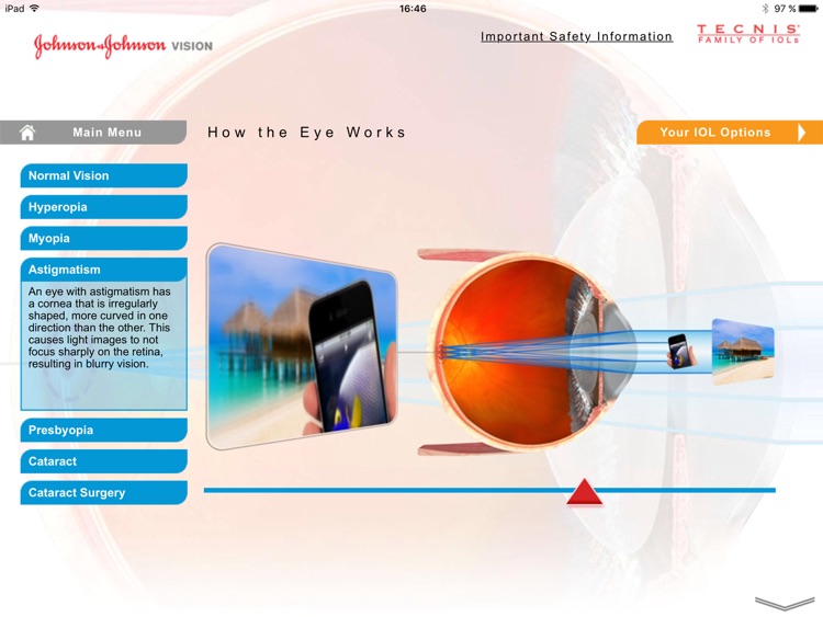 TECNIS Family of IOLs Vision Simulator