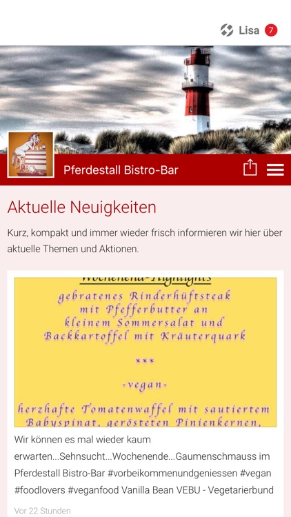 Pferdestall Café, Bistro, Bar