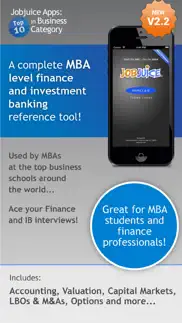 jobjuice fin. & inv. banking iphone screenshot 1
