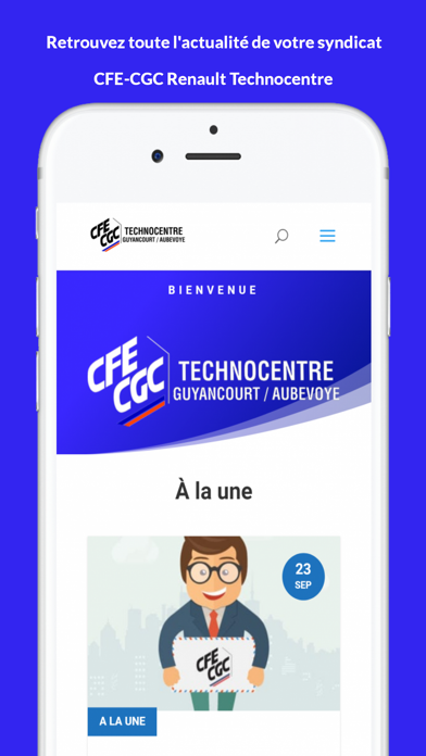 Screenshot #1 pour CFE-CGC Technocentre