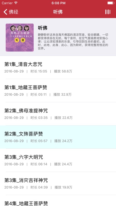 听佛 - 佛经梵音佛教音乐 screenshot 2